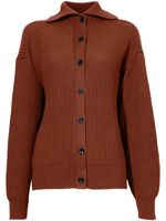 Proenza Schouler White Label cardigan en maille nervurée - Marron