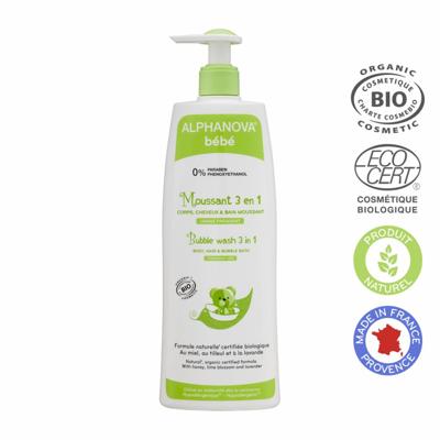 Alphanova Biologische 3 in 1 Bubble Wash voor Baby's