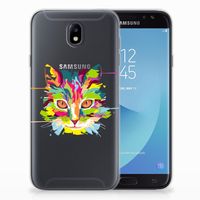 Samsung Galaxy J7 2017 | J7 Pro Telefoonhoesje met Naam Cat Color - thumbnail