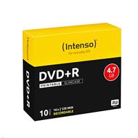 Intenso 4811652 DVD+R blanco, printable, 4,7 GB, 16 x speed, 10 stuks slim case
