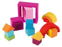 Playtive Houten speelstenen (Regenboog speelstenen)