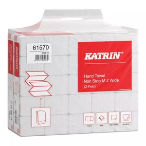 Handdoek Katrin Classic 2laags z-vouw 24 x24 25x160st 61570