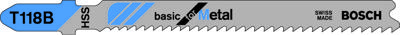 Bosch Decoupeerzaagblad T 118 B Basic for Metal Bosch Decoupeerzaagblad T 118 B Basic for Metal