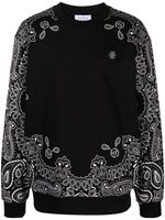 Philipp Plein sweat à imprimé bandana - Noir