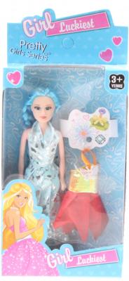 LG Imports tienerpop Luckiest meisjes 11 cm blauw 3 delig