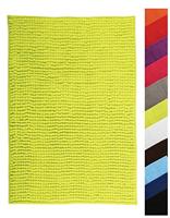 MSV Badtapijt, douchemat, chenille, hoogpolig, badmat, 40 x 60 cm, groen