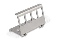 DELOCK Keystone Metall mount 4 Port for Hutschiene
