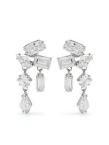 Swarovski Mesmera crystal-embellished drop earrings - Argent