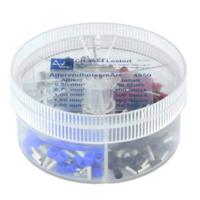 Vogt Verbindungstechnik Assortiment adereindhulzen 0.5 mm², 0.75 mm², 1 mm², 1.5 mm², 2.5 mm² Deels geïsoleerd Wit, Grijs, Rood, Zwart, Blauw 400 stuk(s) - thumbnail