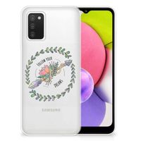 Samsung Galaxy A03S Telefoonhoesje met Naam Boho Dreams