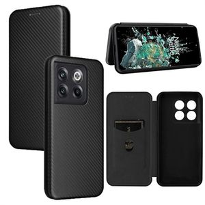 OnePlus 10T/Ace Pro Flip Case - Koolstofvezel - Zwart