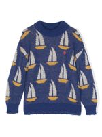 The Animals Observatory pull Bull en maille intarsia - Bleu