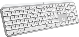 Logitech MX Keys S toetsenbord RF-draadloos + Bluetooth QWERTY US International Aluminium, Wit