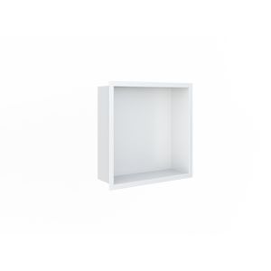 Looox BoX nis - 30x30x7cm - inbouw - met flens - wit BOX30FLW