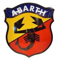 Abarth Emaille Bord - 36 x 40 cm - thumbnail