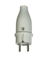 125463  - Protective contact (SCHUKO)Plug Grey 125463