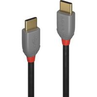 Lindy 36872 2m USB C USB C Mannelijk Mannelijk Zwart, Grijs USB-kabel - thumbnail