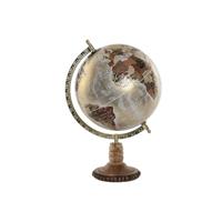 Home ESPRIT Globe, goudkleurig, lichtroze, vintage, 22 x 20 x 33 cm