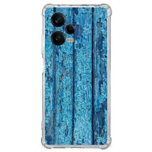 Xiaomi Redmi Note 12 Pro Stevig Telefoonhoesje Wood Blue