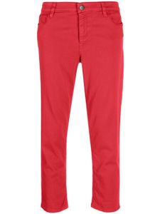 Prada Pre-Owned pantalon slim à coupe courte (années 2000) - Rouge