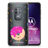 Motorola One Zoom Siliconen Case Donut Roze - thumbnail