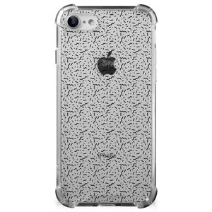 iPhone SE 2022/2020 | iPhone 8/7 Doorzichtige Silicone Hoesje Stripes Dots