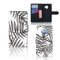 Samsung Galaxy J2 Core Hoesje Leaves Grey