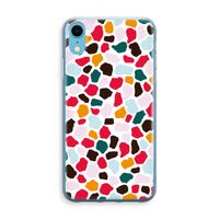 Colored Giraffe: iPhone XR Transparant Hoesje - thumbnail