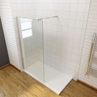 Douchewand SaniClear Redro | 90x200 cm | Helder glas | Chroom beslag - thumbnail