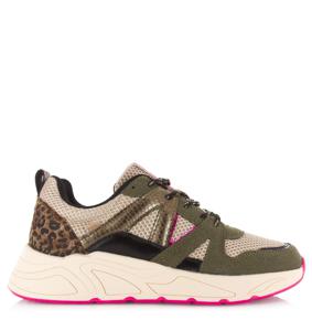 POELMAN Poelman - C18582X9PSH9 Sneaker truffle/b Groen Mesh Lage sneakers Dames