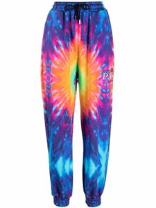 Philipp Plein pantalon de jogging à motif tie dye - Bleu