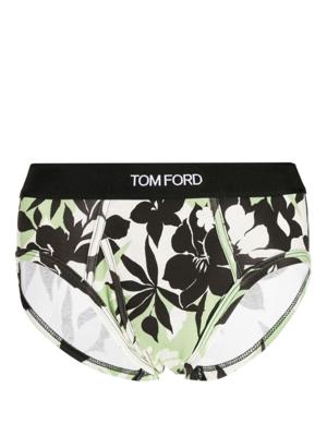 TOM FORD Slip met logoband - Groen