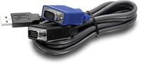 TRENDnet 10ft USB/VGA KVM cable 2.8m USB/VGA KVM, 2.8 m, TK-CU10