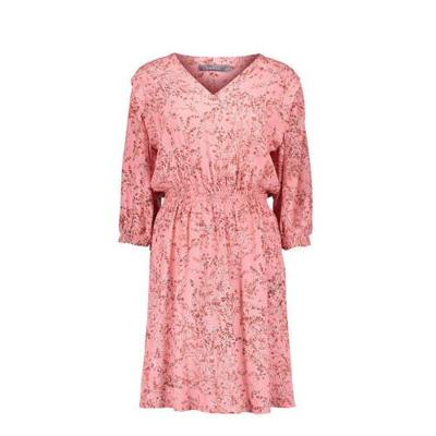 Geisha jurk met all over print roze