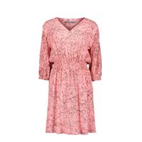 Geisha jurk met all over print roze