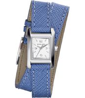 Horlogeband Michael Kors MK2339 Onderliggend Leder Blauw 14mm