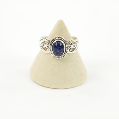 Zilveren Ring met Lapis Lazuli Maat 16,5 - Model 3 (Sterling Zilver 925)