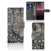 Sony Xperia 10 II Telefoonhoesje met Pasjes Krokodillenprint