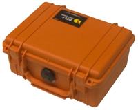 Peli 1150 Stootbestendige Koffer Voor Klein Kwetsbaar Elektronisch, Camera Of Optisch Apparatuur, IP67 Waterdicht, Capaciteit3L, Gemaakt In De Vs, Met Aanpasbaar Plukschuim, Kleur: Oranje