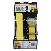 Dunlop Spanband met Ratel - Haak - 5 M - tot 1000 KG - Geel