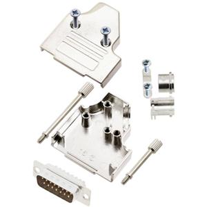 TRU COMPONENTS TCMHDM3515DMPK 7708804 D-sub male connectorset 35 ° Aantal polen: 15 Soldeerkelk 1 stuk(s)