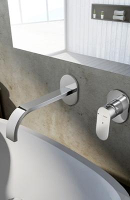 Hot Bath Friendo 005C Inbouw wastafelmengkraan met cascade uitloop... Hot Bath Friendo 005C Inbouw wastafelmengkraan met cascade uitloop...