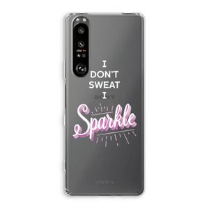 Sparkle quote: Sony Xperia 1 III Transparant Hoesje