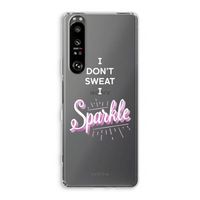 Sparkle quote: Sony Xperia 1 III Transparant Hoesje - thumbnail