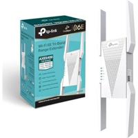 TP-Link RE815XE WiFi 6E Mesh Repeater, AXE5400 Mbps wifi-versterker, 1 Gigabit poort, 4 externe antennes, compatibel met internetboxen, geniet van wifi 6 zonder je box te vervangen