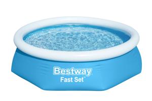 Bestway Zwembad Fast Set opblaasbaar rond 244x66 cm 57265