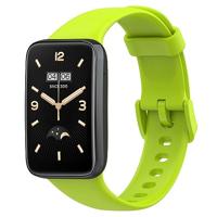 By Qubix - Siliconen sportbandje - Groen - Compatible met Xiaomi Smart band 7 Pro - Compatible Xiaomi bandje