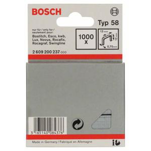 Bosch Accessories 2609200237 Nieten met fijn draad Type 58 1000 stuk(s) Afm. (l x b) 12 mm x 13 mm