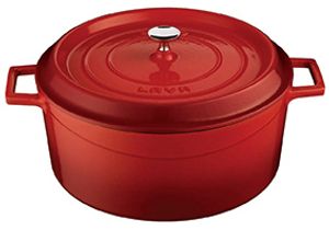 LAVA Trendy Casserole rond - Ø280mm - 6.71Ltr - Rood/Zwart