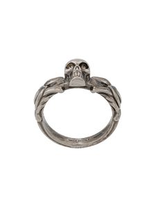 Alexander McQueen bague à tête de mort - Argent